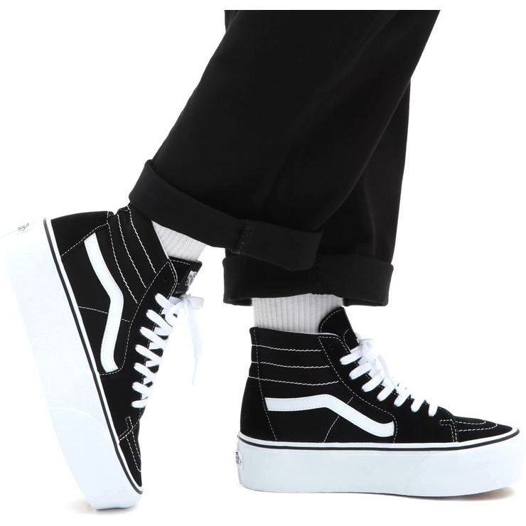 VANS UA SK8-Hi Tapered Stackfo BLACK/TRUE WHIT