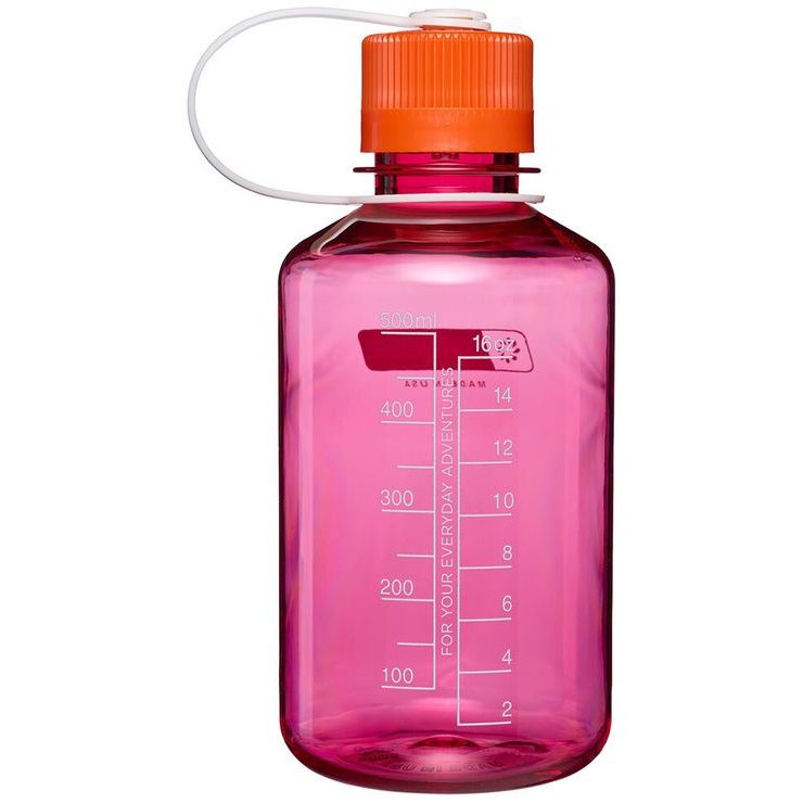 NALGENE NARROW-MOUTH SUSTAIN 500 ml, Fuchsia Purple w/Flame