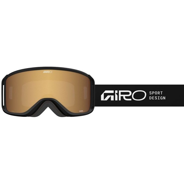 GIRO Sagen Black Stacked-Amber Gold/Yellow (2skla)
