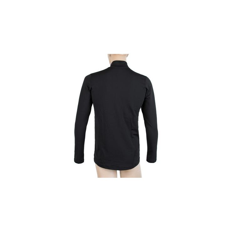 SENSOR THERMO men's long sleeve zipped shirt black