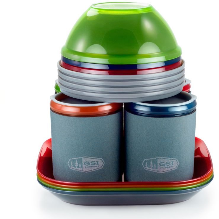 GSI OUTDOORS Infinity 4 Person Deluxe Tableset, Multicolor