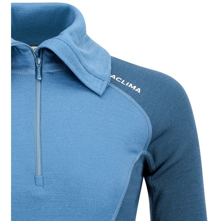ACLIMA WarmWool Polo W's Blue Fusion/Midnight Navy