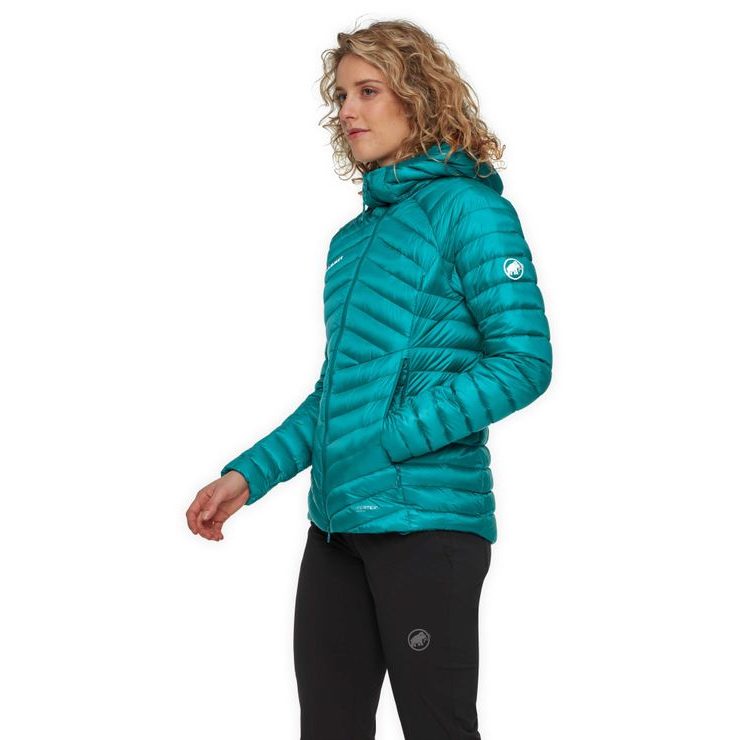 MAMMUT Broad Peak IN Hooded Jacket Women, deep teal-black