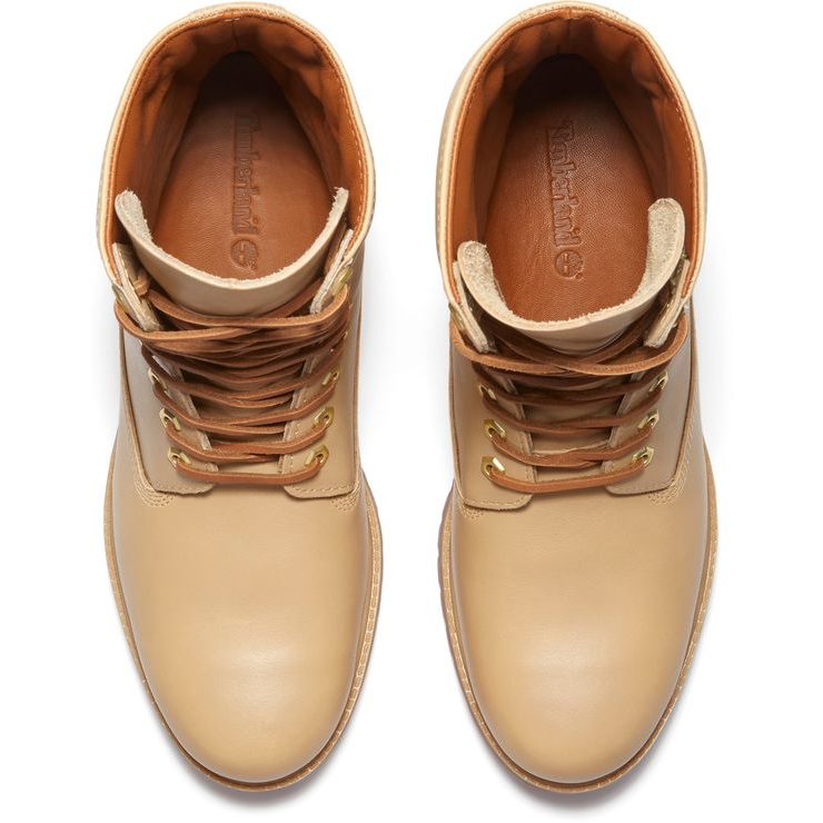 TIMBERLAND 8 Inch Premium WP Boot Medium Beige Full Grain