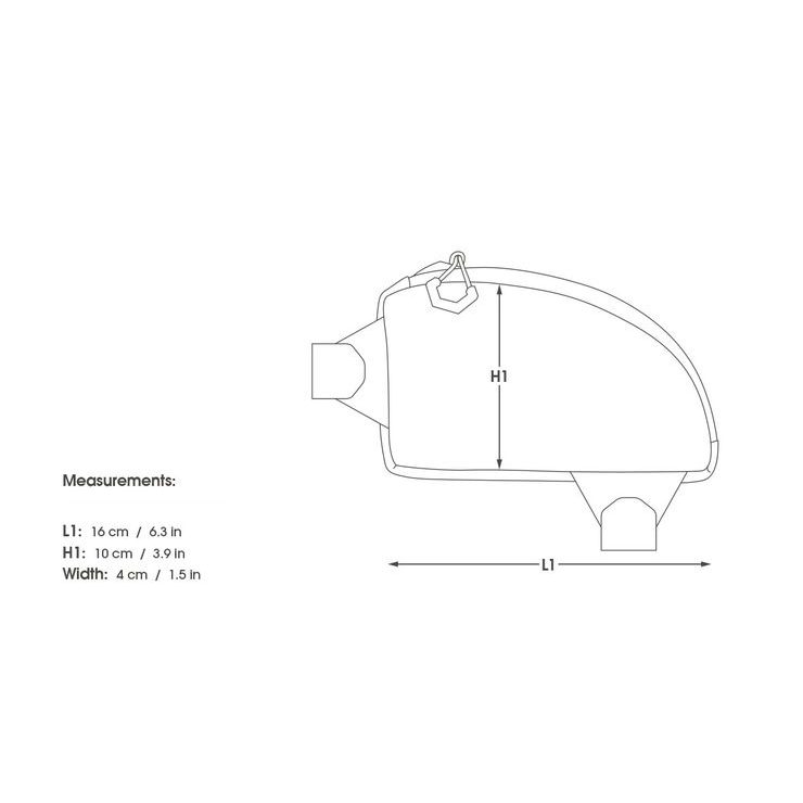 APIDURA Expedition top tube pack (0,5l)