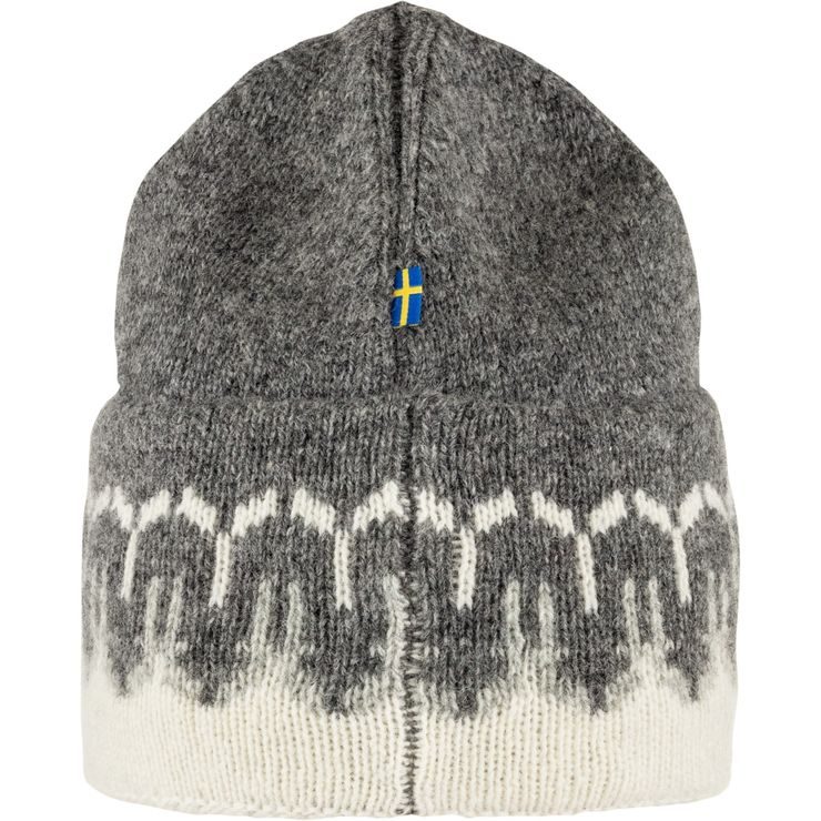 FJÄLLRÄVEN Övik Path Knit Beanie, Chalk White-Grey
