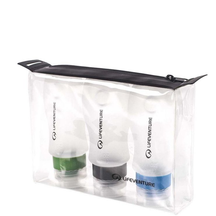 LIFEVENTURE Silicon Bottle Set; 3x 89ml
