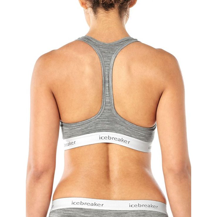 ICEBREAKER W Sprite Racerback Bra, METRO HTHR