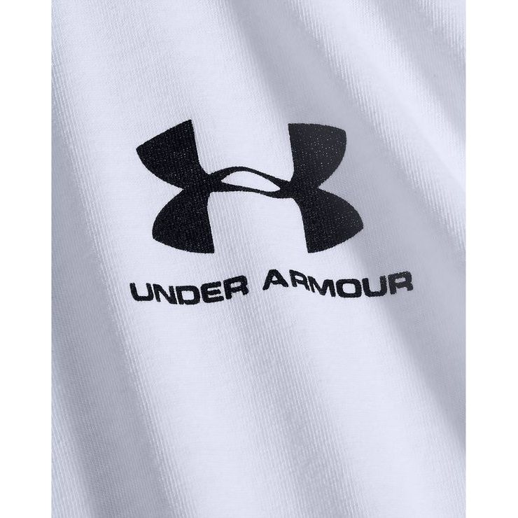 UNDER ARMOUR SPORTSTYLE LEFT CHEST LS, White / Black