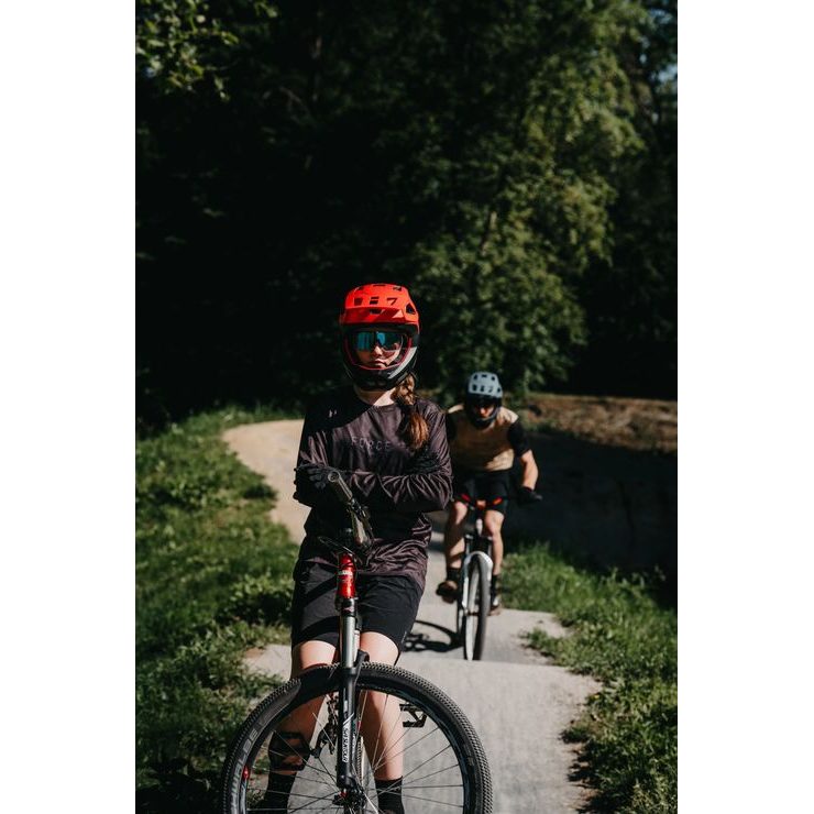 FORCE MTB RULES dl. rukáv, černo-šedý