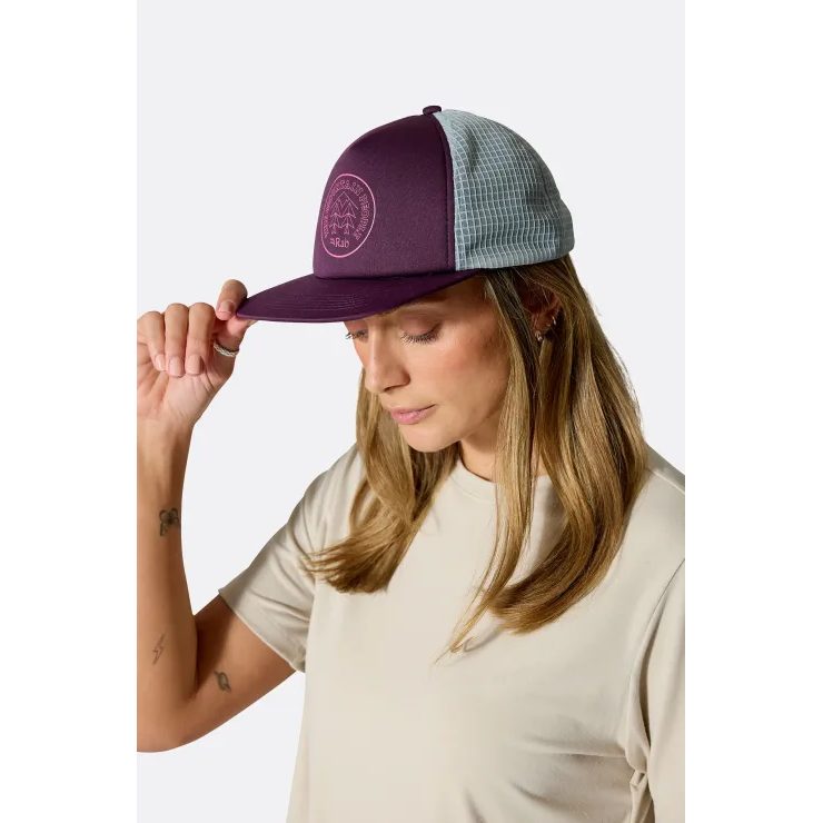 RAB Cirque Print Cap beluga/pewter