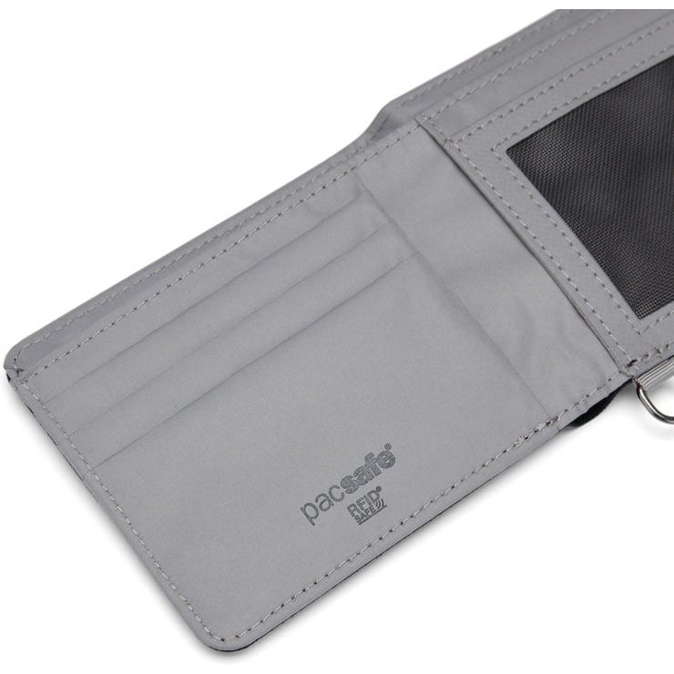 PACSAFE RFIDSAFE BIFOLD WALLET jet black