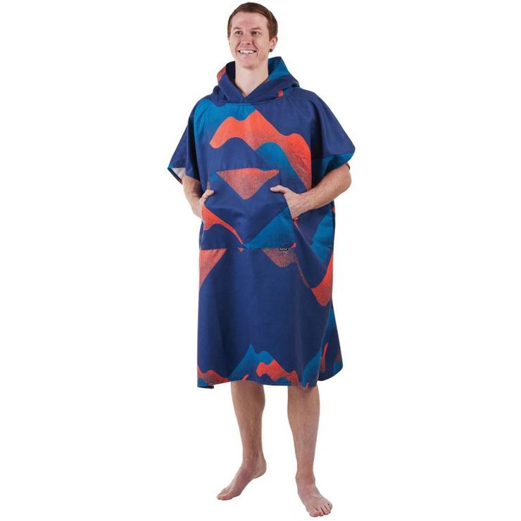 PACKTOWL CHANGING PONCHO S/M Riso Wave barevné vlny