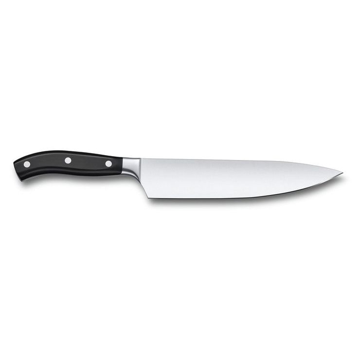 VICTORINOX kuchařský Grand Maître, kovaný, 22 cm, plast, černý