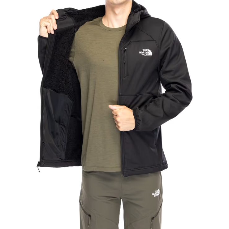 THE NORTH FACE M QUEST HOODED SOFTSHELL, TNF Black-NPF