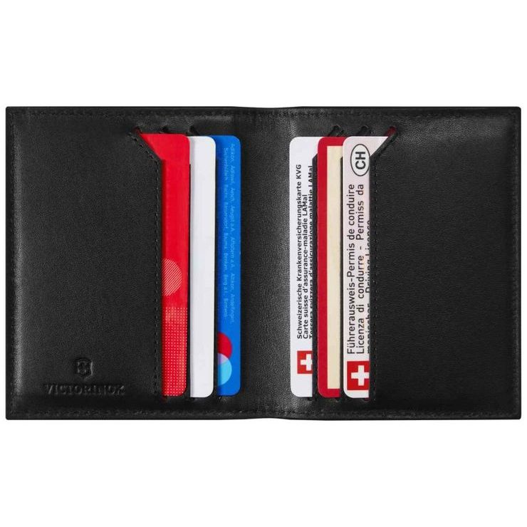 VICTORINOX Altius Alox Bi-Fold Card Case, Black