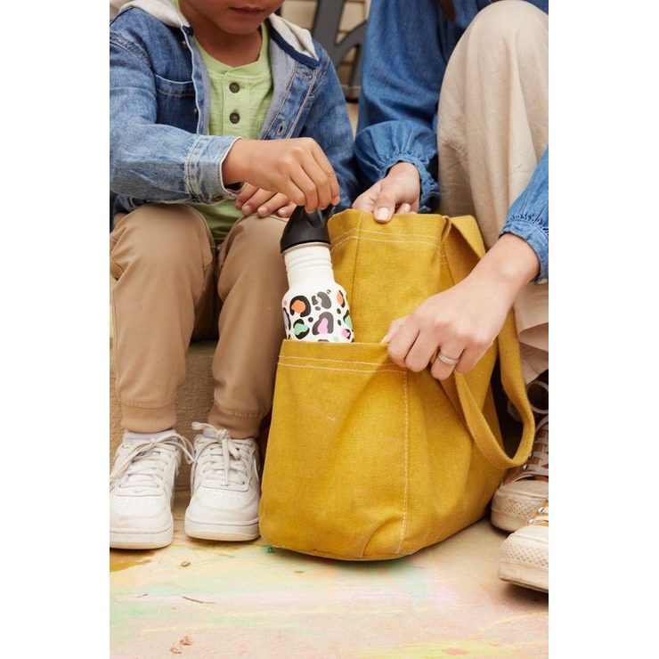 KLEAN KANTEEN Kid Classic Narrow 355 ml (w/ Flip Seal Sport) - Leopard print