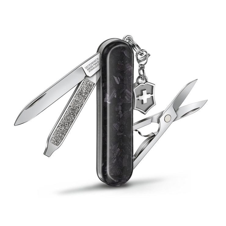 VICTORINOX Classic SD Brilliant, 58 mm, Carbon