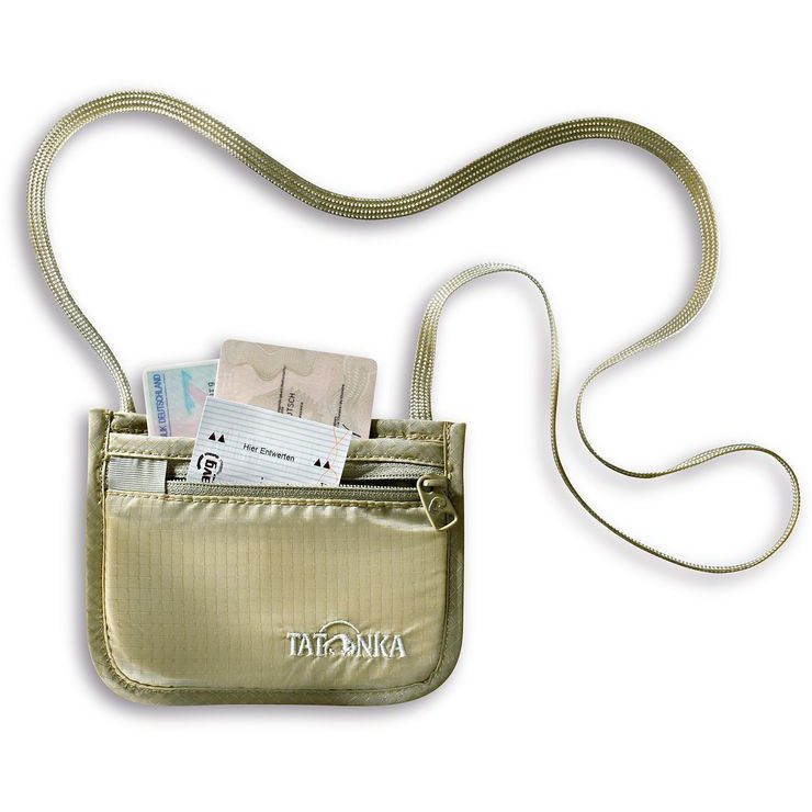 TATONKA Skin ID Pocket, natural - dokladovka s popruhem kolem krku