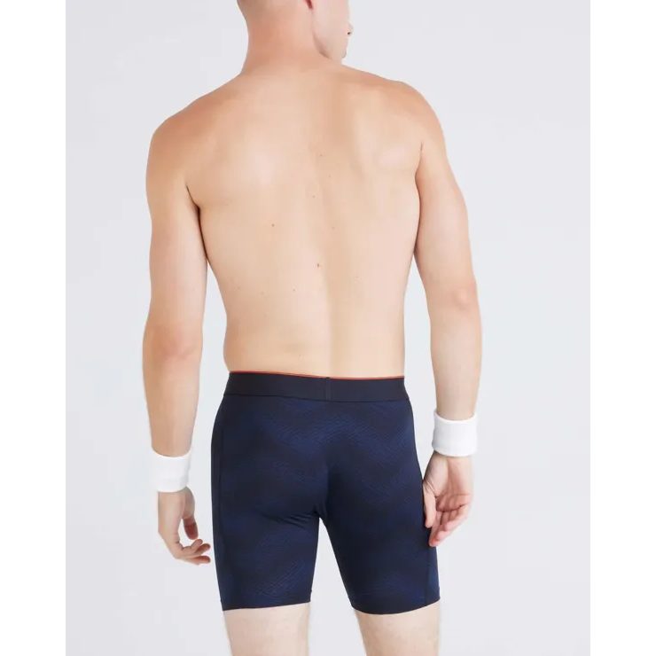 SAXX MULTI-SPORT MESH BOXER BRIEF FLY 2PK full tilt chevron/black