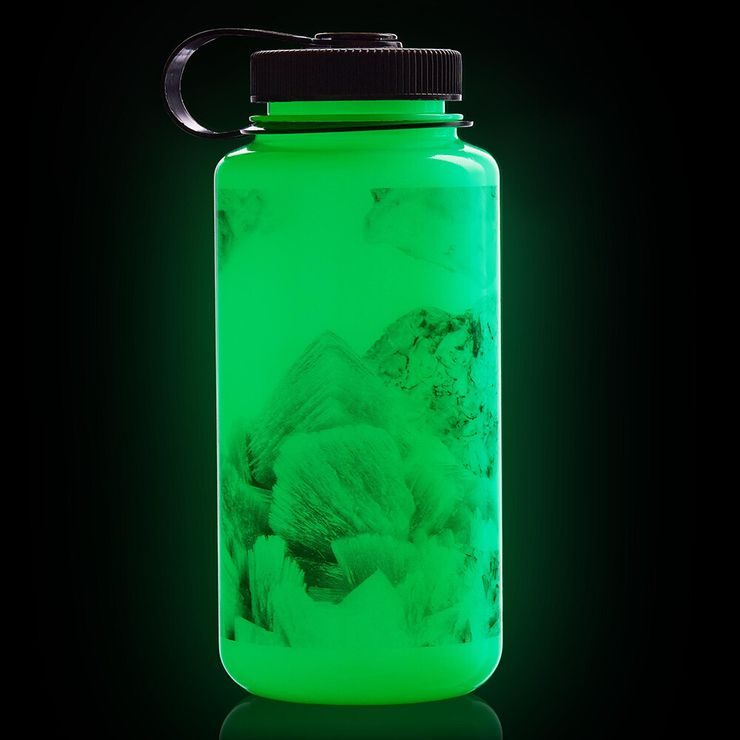 NALGENE WIDE MOUTH 1000 ML Glow w/Black Crystals