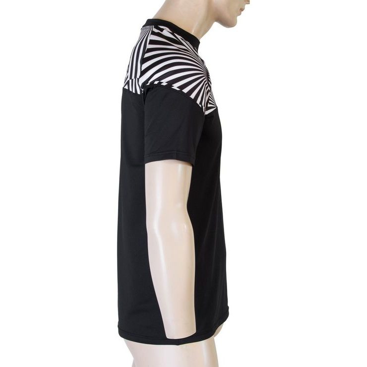 SENSOR COOLMAX IMPRESS men's shirt black/geometry