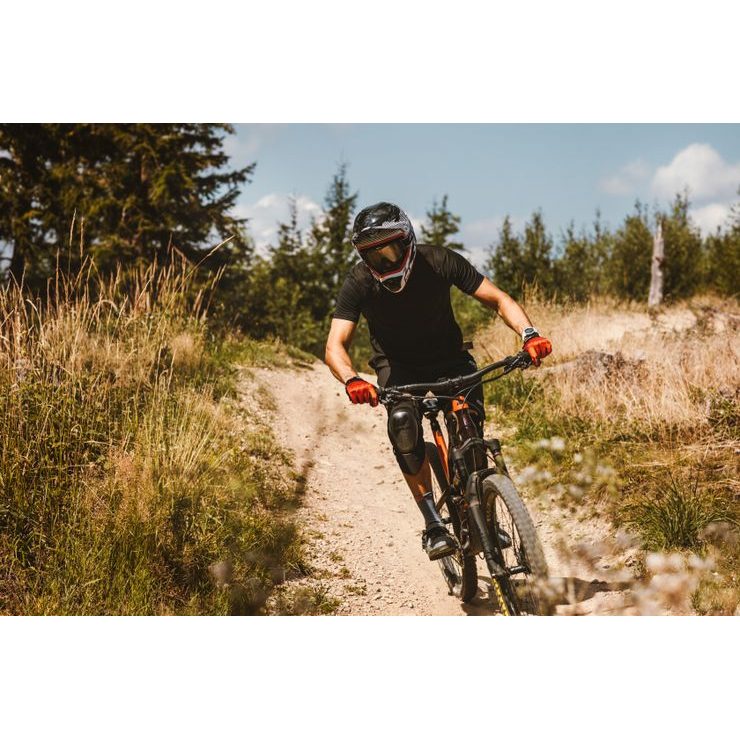 FORCE MTB MOUNT krátký rukáv, černý