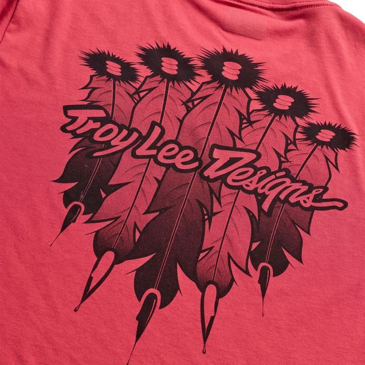 TROY LEE DESIGNS Skyline Ride SS Tee Feathered Ember Red