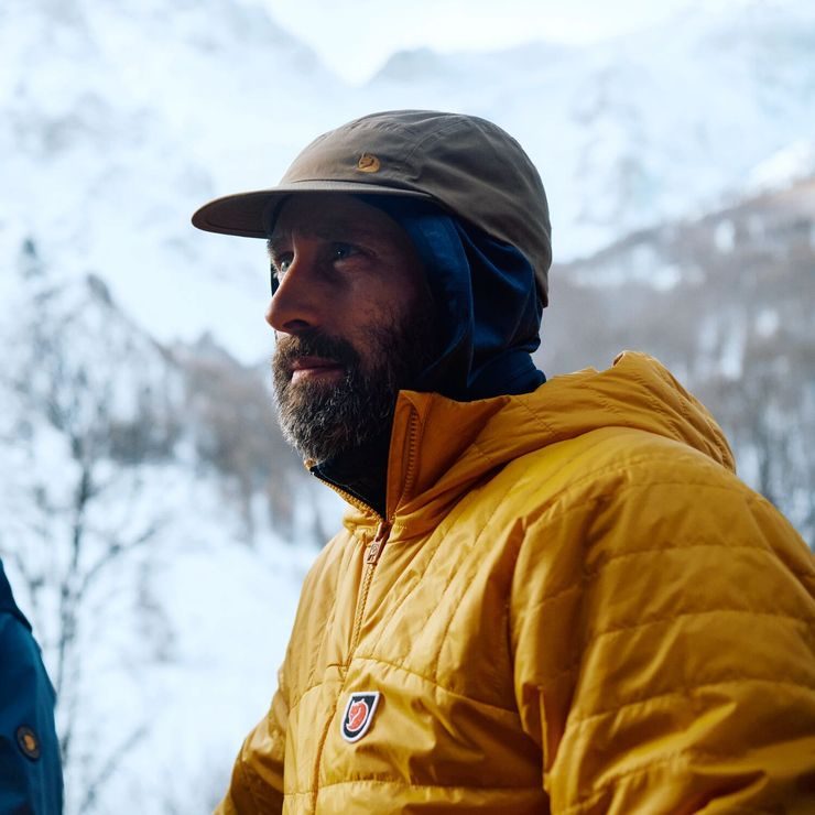 FJÄLLRÄVEN Bergtagen Mountain Cap Mustard Yellow-Dark Navy