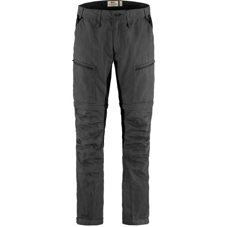 FJÄLLRÄVEN Abisko Lite Trekking Zip-off M Long, Dark Grey-Black