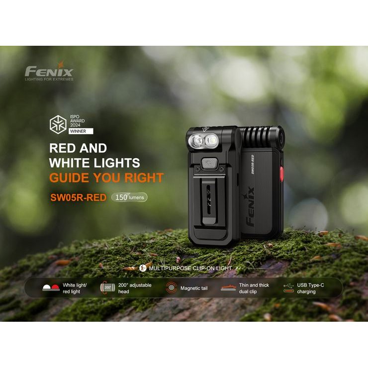 FENIX SW05R-RED 150 lm Green