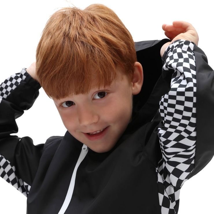 VANS WARP CHECK WINDBREAKER KIDS black