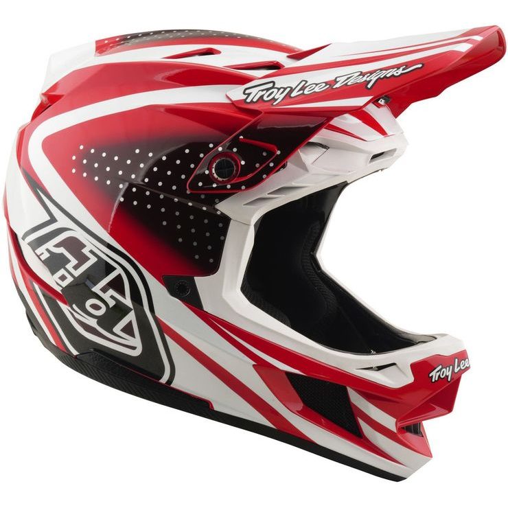 TROY LEE DESIGNS D4 POLYACRYLITE MIPS THE LINE FIRE / WHITE