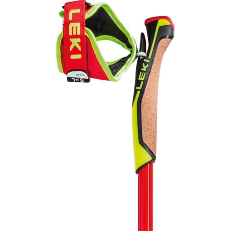 LEKI HRC marathon roller skis bright red-neonyellow-black
