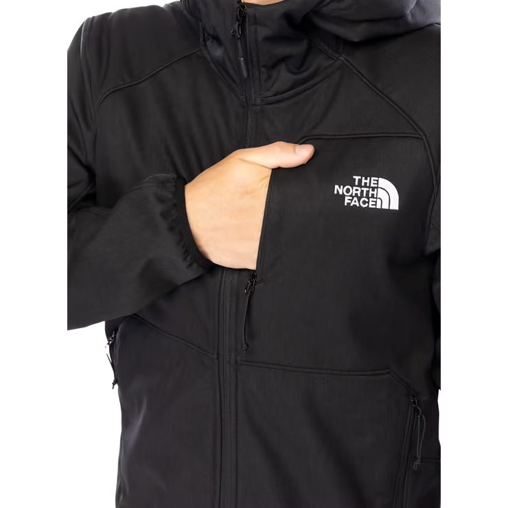 THE NORTH FACE M QUEST HOODED SOFTSHELL, TNF Black-NPF