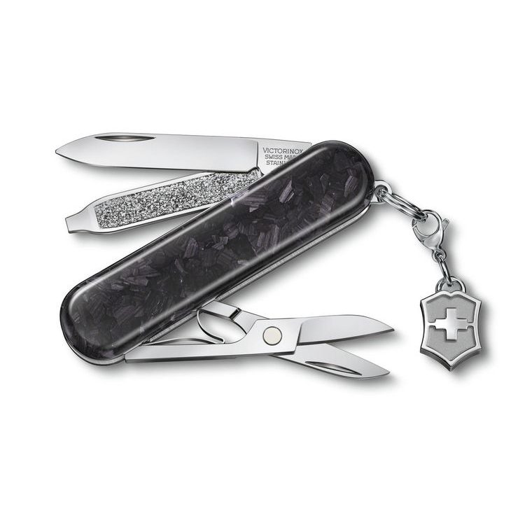 VICTORINOX Classic SD Brilliant, 58 mm, Carbon
