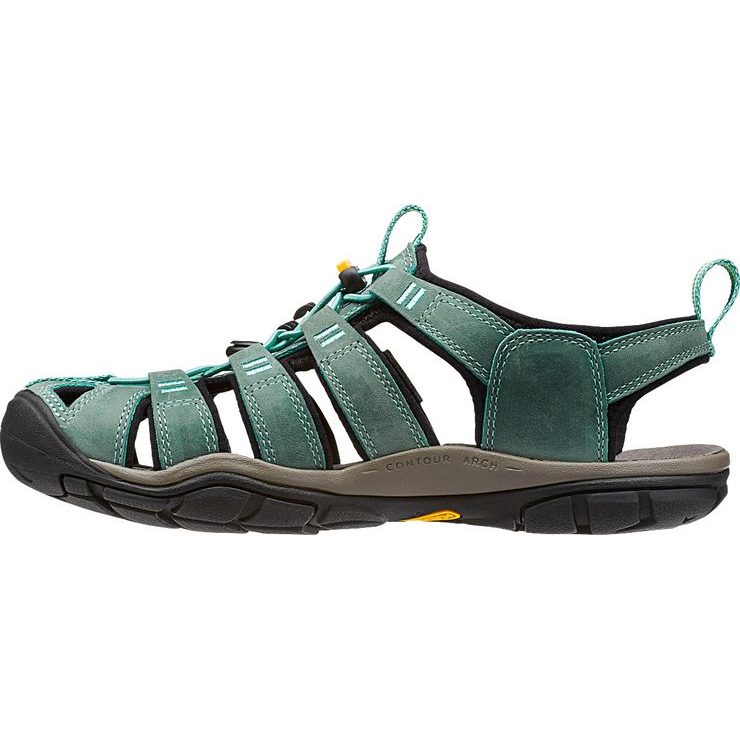 KEEN CLEARWATER CNX LEATHER W mineral blue/yellow