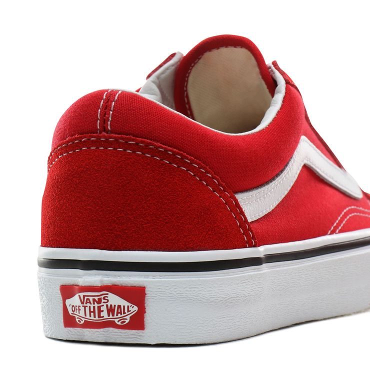 VANS OLD SKOOL SHOES, Racing Red/True White