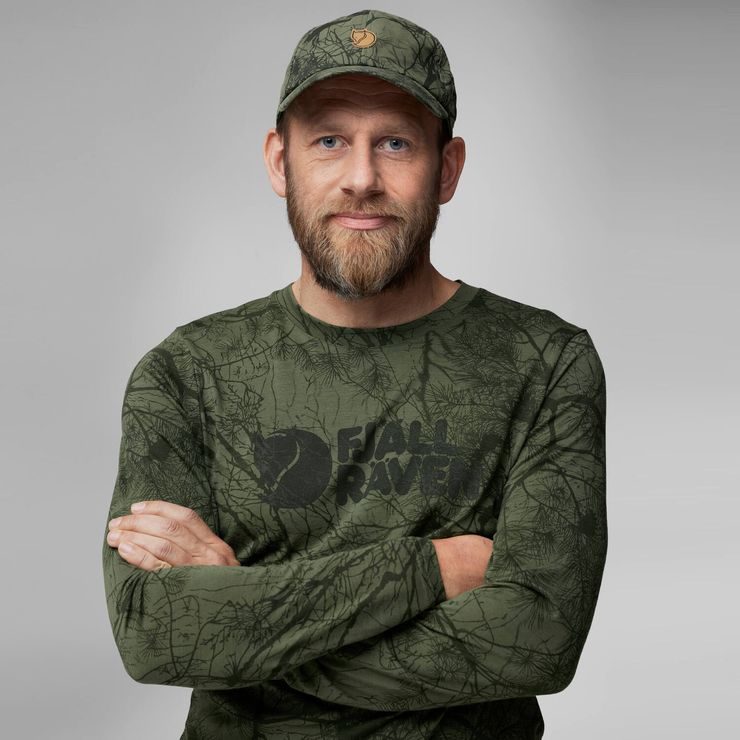 FJÄLLRÄVEN Värmland Wool LS M, Green Camo