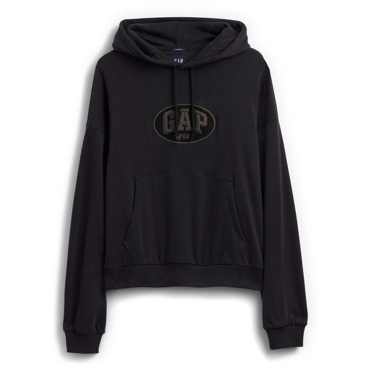GAP 887935-00 Oversize mikina s logem VintageSoft Černá