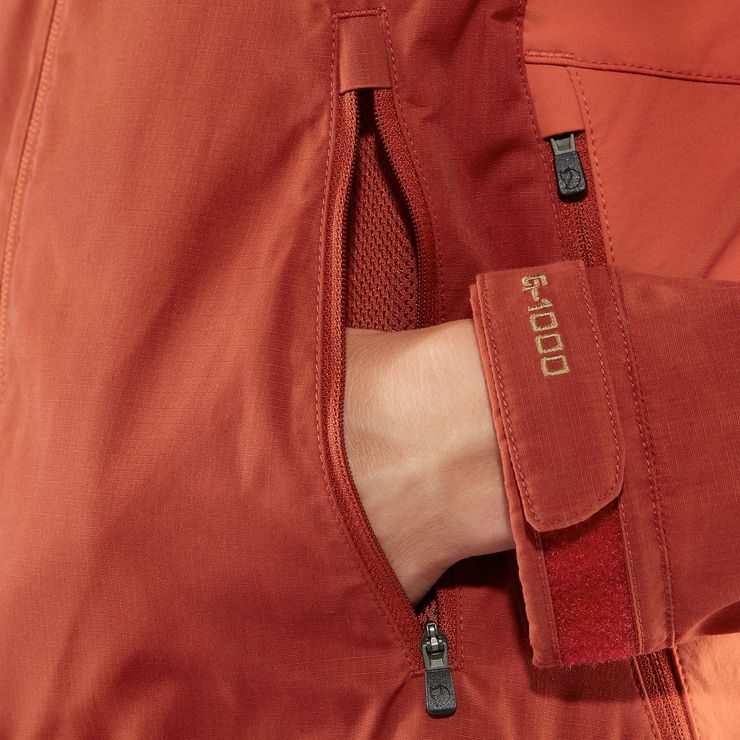 FJÄLLRÄVEN Abisko Lite Trekking Jacket W Flame Orange