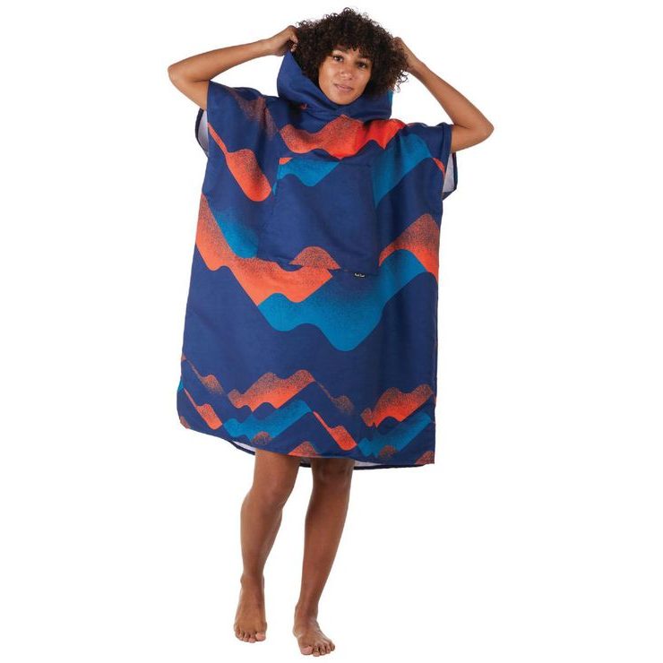 PACKTOWL CHANGING PONCHO S/M Riso Wave barevné vlny