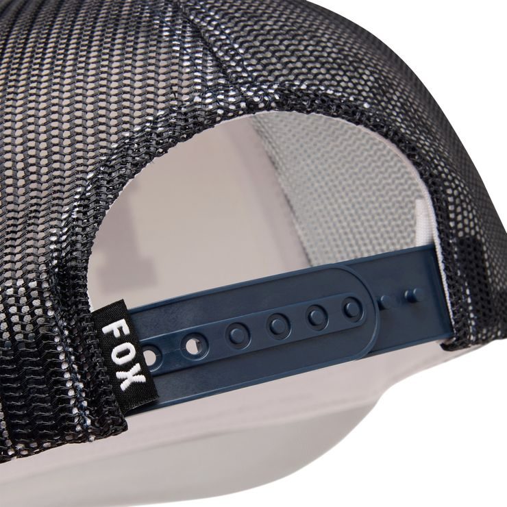 FOX Yth Checker Mesh Trucker Hat White