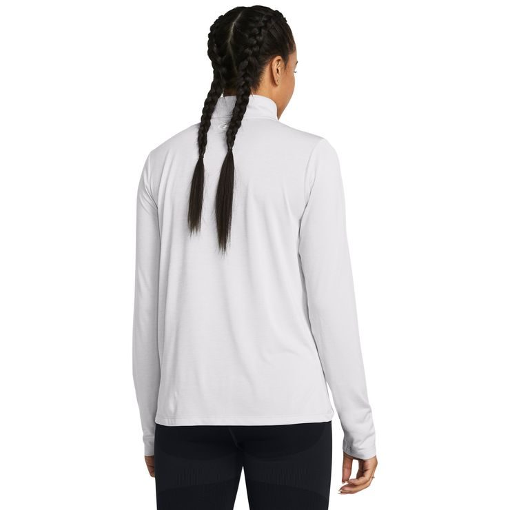 UNDER ARMOUR Tech 1/2 Zip Twist, Halo Gray / White