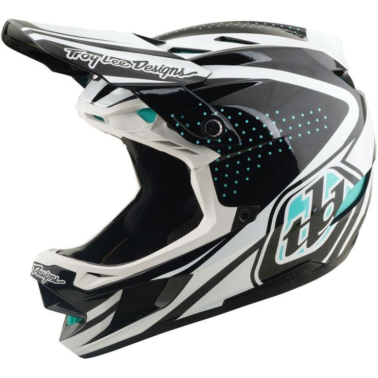 TROY LEE DESIGNS D4 POLYACRYLITE MIPS THE LINE CHARCOAL / WHITE
