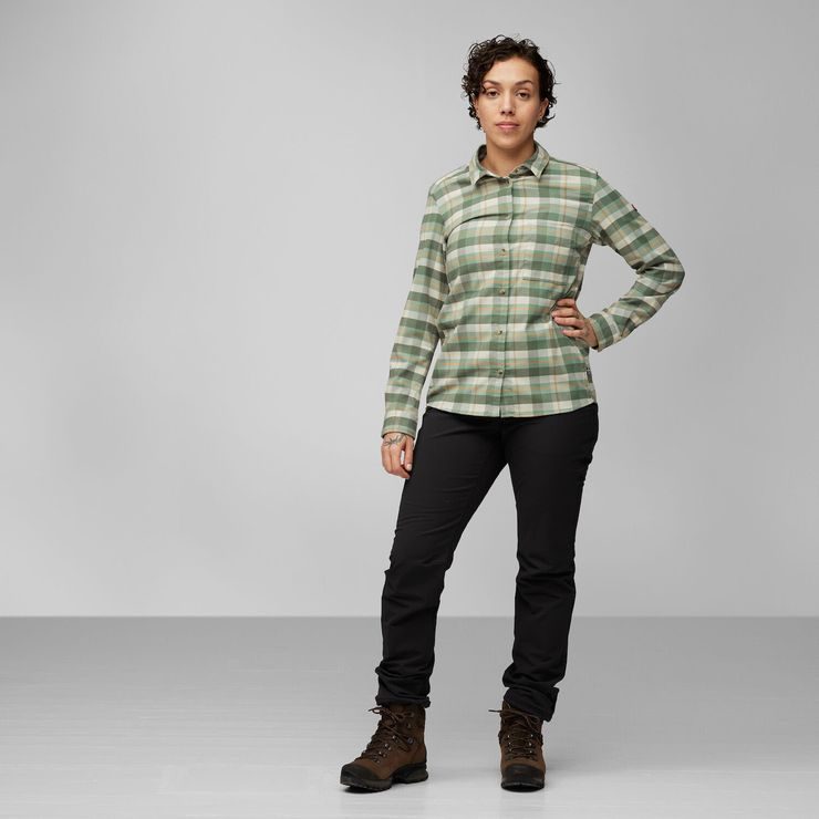 FJÄLLRÄVEN Singi Fjäll Shirt W Chalk White-Fossil