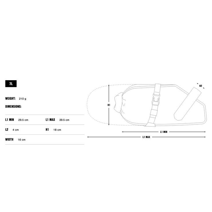 APIDURA Racing saddle pack (7l)