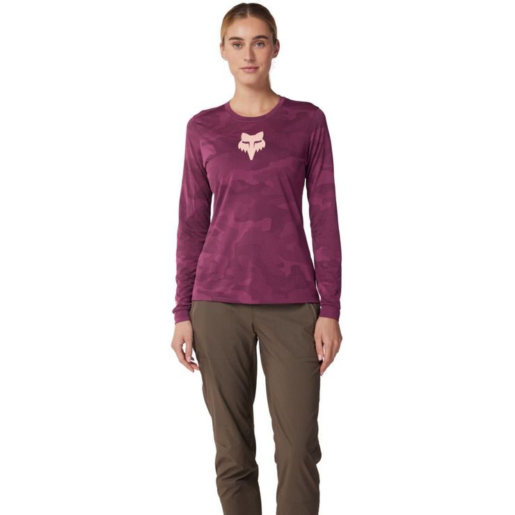 FOX W Ranger Tru Dri Ls Jersey, Sangria
