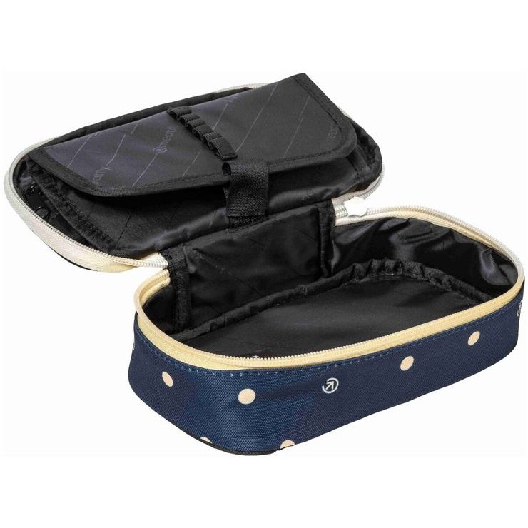 MEATFLY XL Pencil Case, Yellow Dots