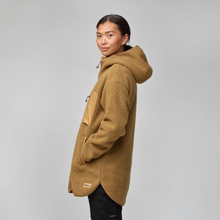 FJÄLLRÄVEN Vardag Pile Fleece Long W Black Oak
